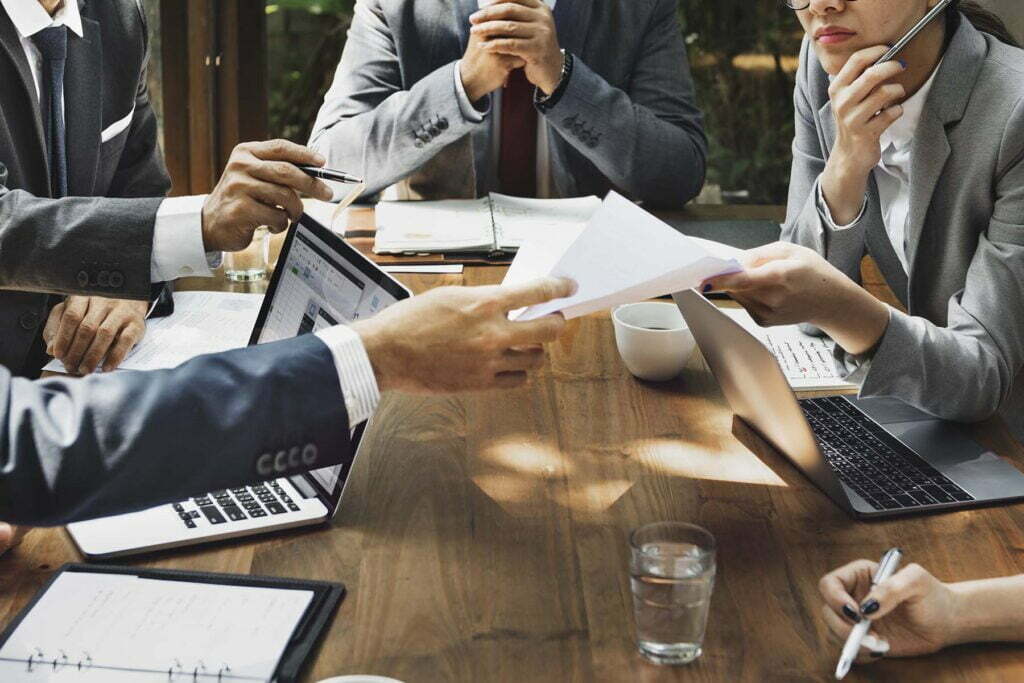 business people in meeting