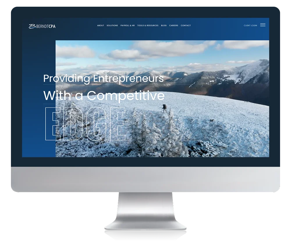 Computer with Berndt CPA site displayed